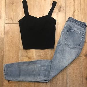 Black Bustier Tank